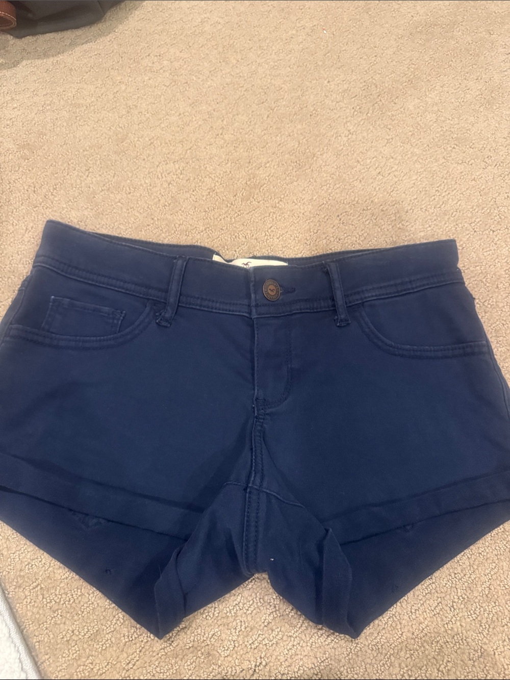 Abercrombie & Fitch Navy High-Waist Women's Shorts